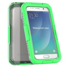 Samsung Galaxy S7 Edge - Waterproof Shockproof Dirtproof Snowproof IP-26 Standard Hard Protective Phone Cover - Green